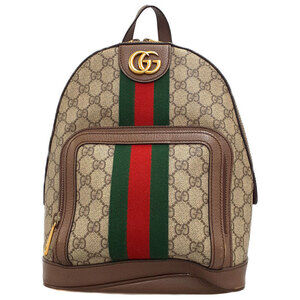 Gucci Ophidia GG backpack Web Stripe Brown